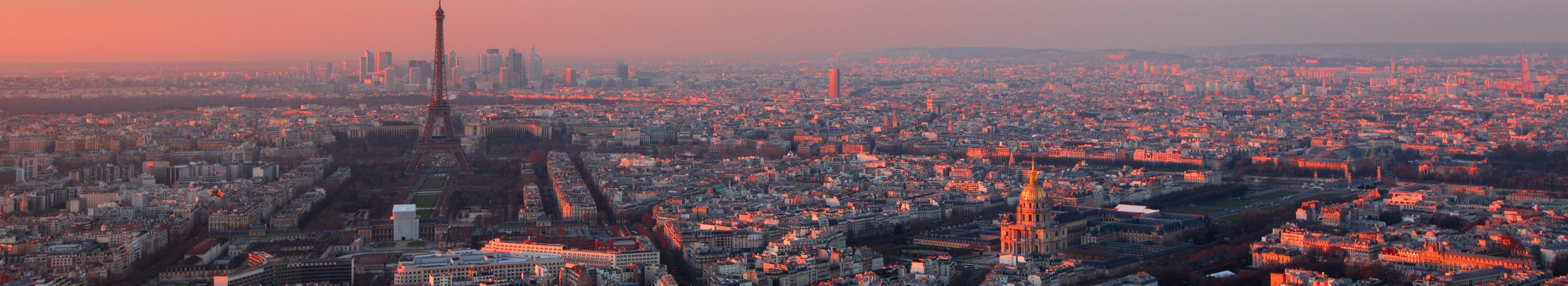 Pariz panoramski pogled iz zraka_3840X700