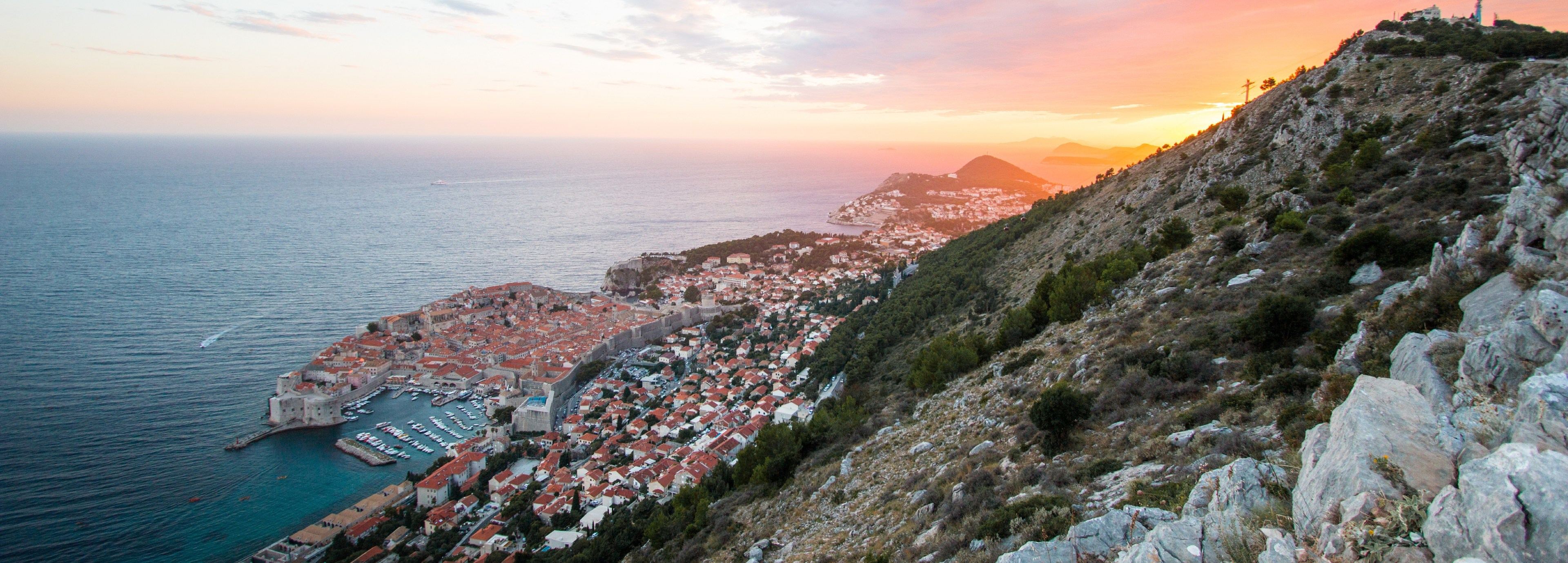 Dubrovnik_Zalazak sunca nad Dubrovnikom_3840x1380