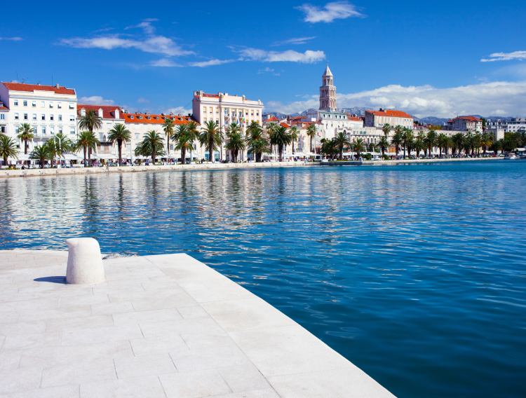 Split view of Split Riva and historic center_750x568